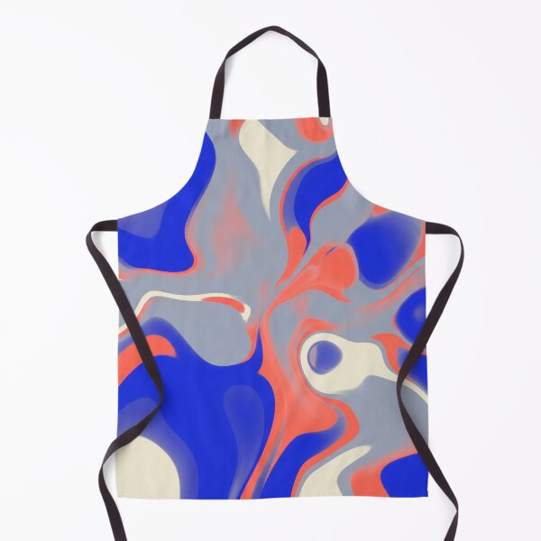Item preview, Abstract Liquid Motion in Blue and Coral designed and sold by Owcomm.