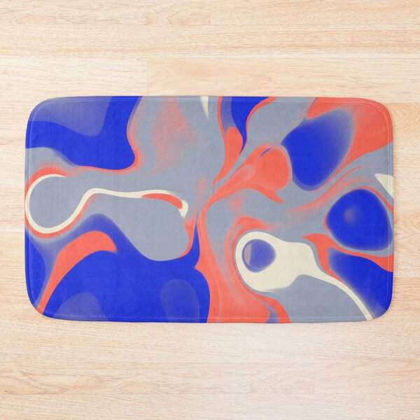 Item preview, Abstract Liquid Motion in Blue and Coral designed and sold by Owcomm.