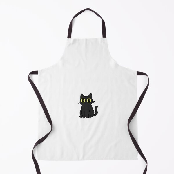 Item preview, Stunned Cat – Big Eyed Black Kitty Sticker designed and sold by IdleHype.