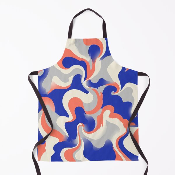 Item preview, Swirls in Blue and Coral designed and sold by Owcomm.