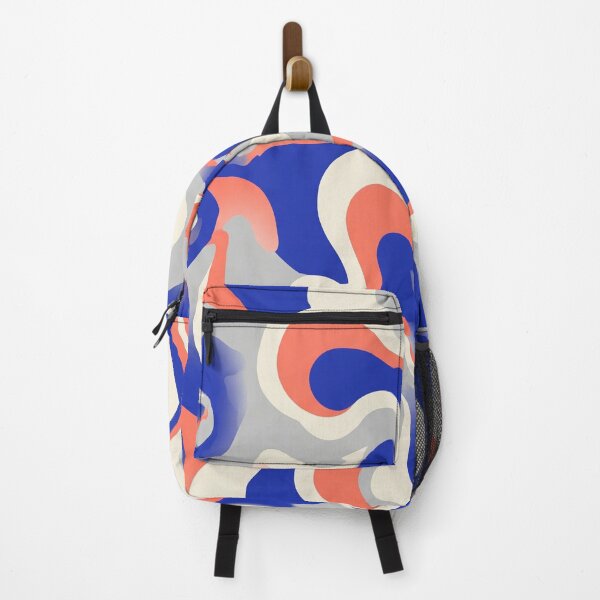 Item preview, Swirls in Blue and Coral designed and sold by Owcomm.