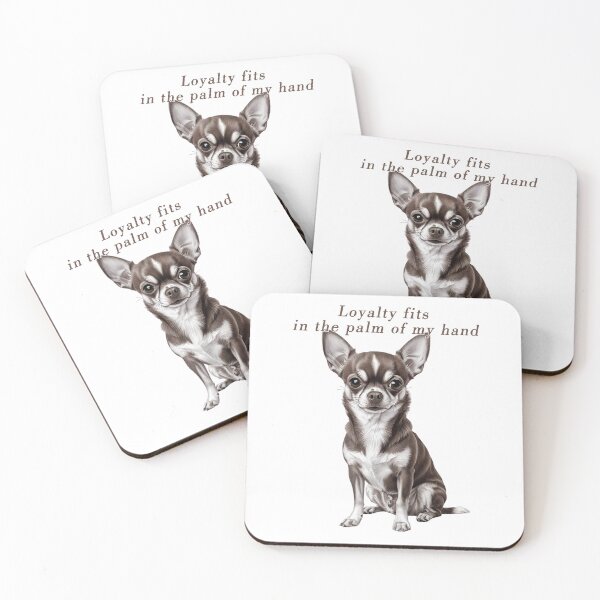Item preview, Tiny Size, Endless Loyalty – Brown Chihuahua designed and sold by Pawtraitvibes.