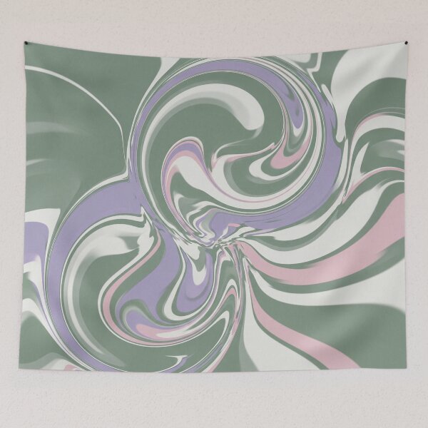 Item preview, Hypnotic Liquid Swirl in Soft Pastels designed and sold by Owcomm.