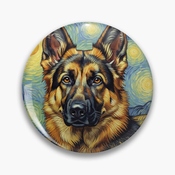 Item preview, German Shepherd Van Gog style designed and sold by barbastyle.