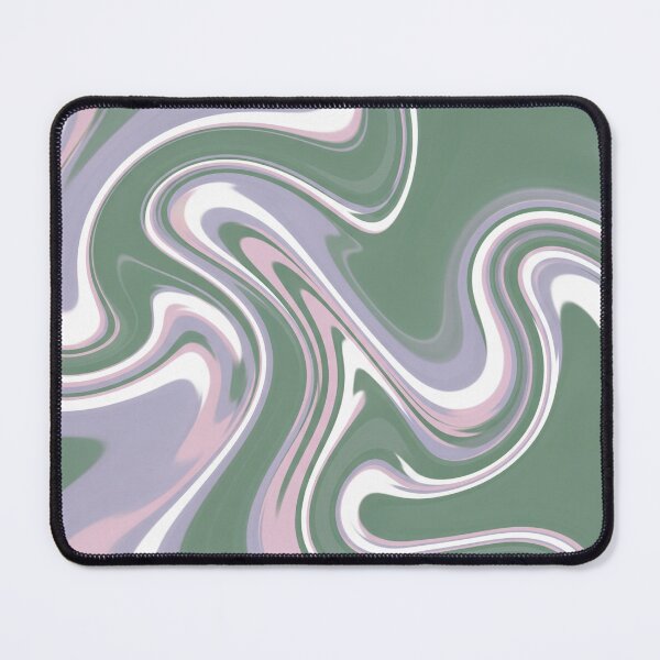 Item preview, Soft Abstract Marble Waves in Green and Lavender designed and sold by Owcomm.