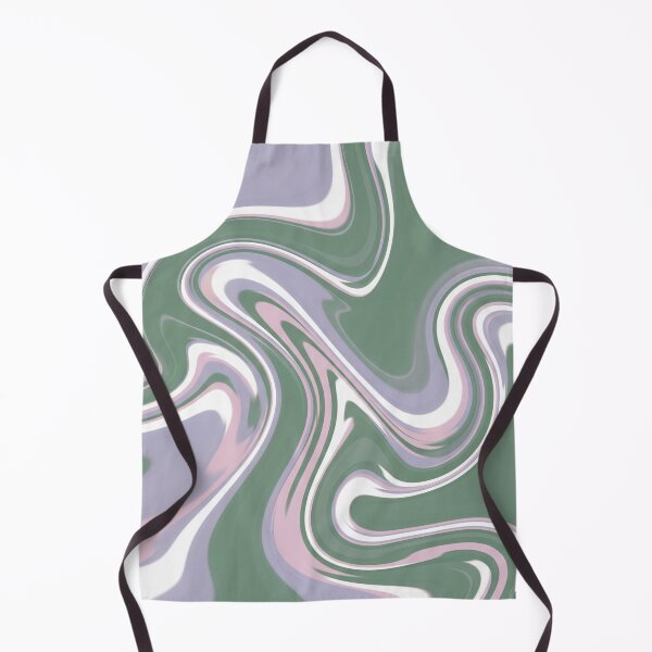 Item preview, Soft Abstract Marble Waves in Green and Lavender designed and sold by Owcomm.