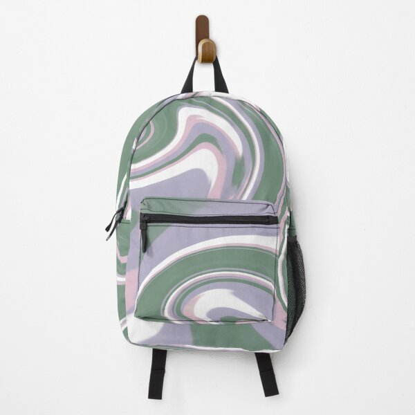 Item preview, Soft Abstract Marble Waves in Green and Lavender designed and sold by Owcomm.