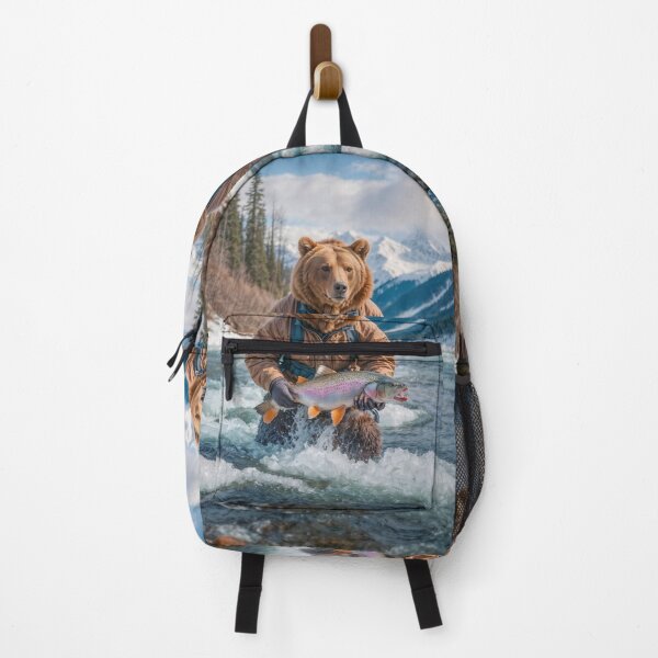 Item preview, Gone Fishing - Grizzly Bear Style designed and sold by AngelottiCR.