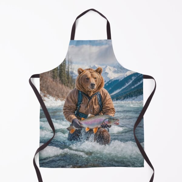 Item preview, Gone Fishing - Grizzly Bear Style designed and sold by AngelottiCR.
