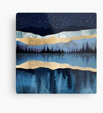 Midnight Lake Metal Print
