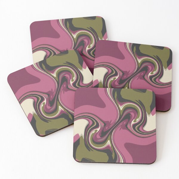 Item preview, Swirls in Pink and Green designed and sold by Owcomm.