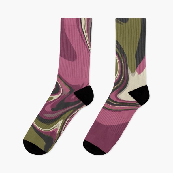 Item preview, Swirls in Pink and Green designed and sold by Owcomm.