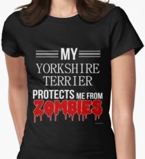 Zombie Yorkshire Terrier - Gift For Yorkshire Terrier Owner Women's Fitted T-Shirt