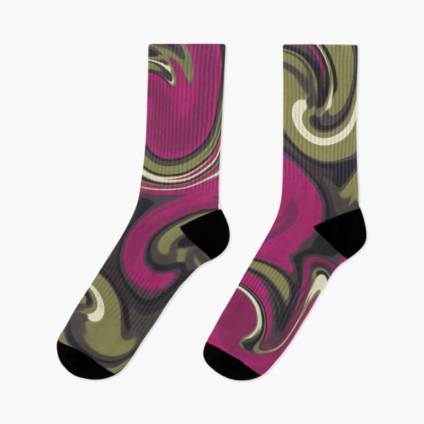 Item preview, Vibrant Marble Swirls in Pink and Green designed and sold by Owcomm.