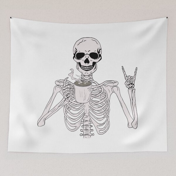 Item preview, skeleton Cool Coffee designed and sold by TshaStore.