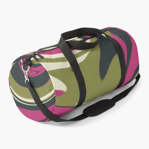Item preview, Bold Swirl Abstract in Fuchsia and Olive designed and sold by Owcomm.