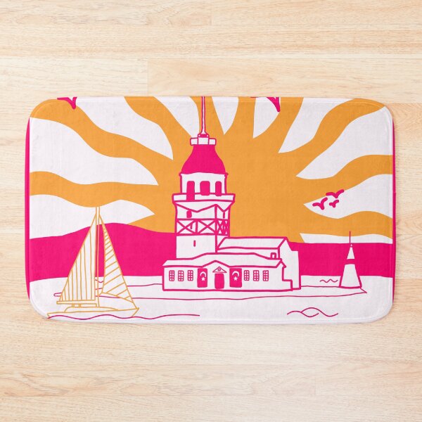 Item preview, Retro Istanbul - Cat, Tea & Leander's Tower designed and sold by petiteToulon.