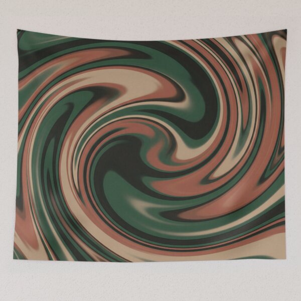 Item preview, Earthy Tones Liquid Swirl Abstract designed and sold by Owcomm.