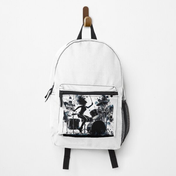 Item preview, Born to Beat – Female Drummer Explosion Art designed and sold by JenniferCreaArte .