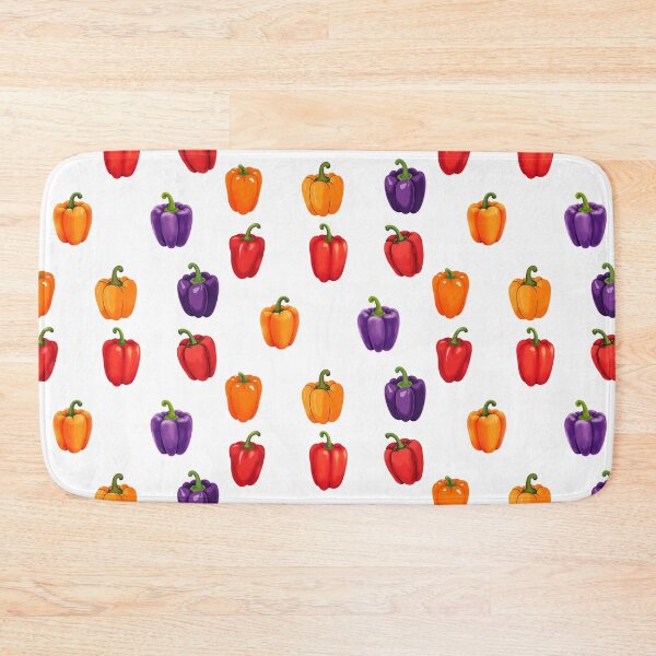 Item preview, Watercolor Red, Orange, Purple Bell Peppers  designed and sold by silviaol.