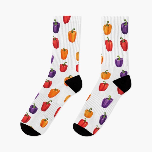 Item preview, Watercolor Red, Orange, Purple Bell Peppers  designed and sold by silviaol.