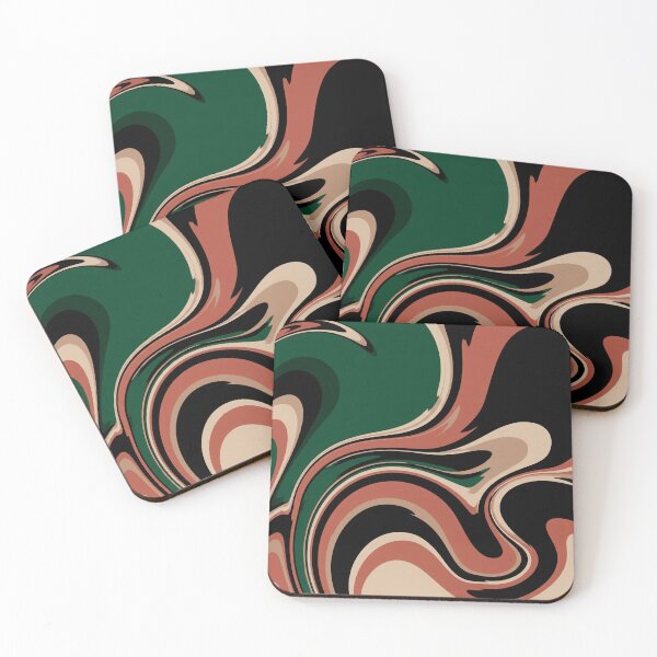 Item preview, Abstract Swirl in Earthy Tones and Black designed and sold by Owcomm.