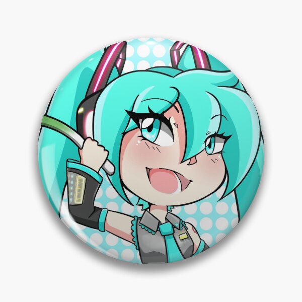 Item preview, Vocaloid Vocal Synth Hatsune Miku Chibi with Leek designed and sold by MonsterGirlShop.