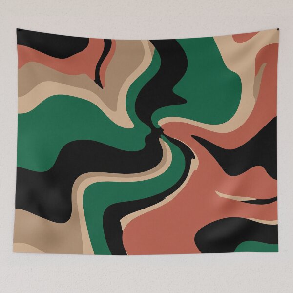 Item preview, 70s Vintage Retro Abstract Swirl Pattern designed and sold by Owcomm.