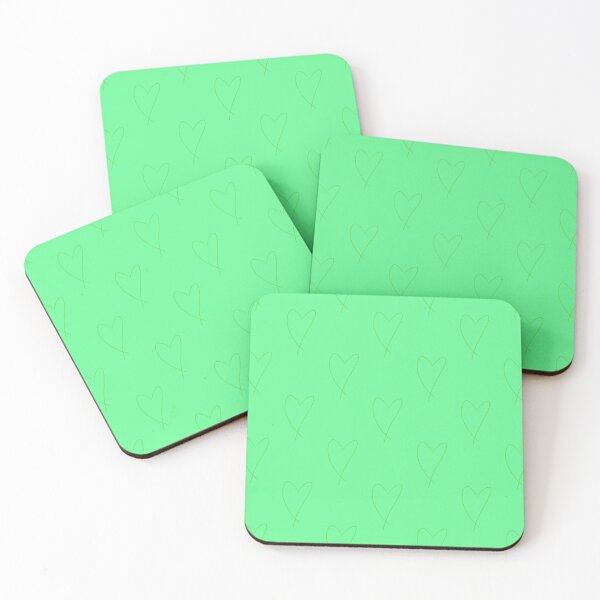 Item preview, Green heart and background designed and sold by BerryBeach.