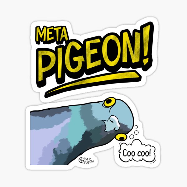 Artikel-Vorschau von Meta Pigeon, designt und verkauft von Ish and Giggles.