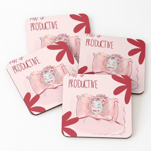 Item preview, Self-Care Lazy Girl Illustration - Rest is Productive designed and sold by Highlight-art.