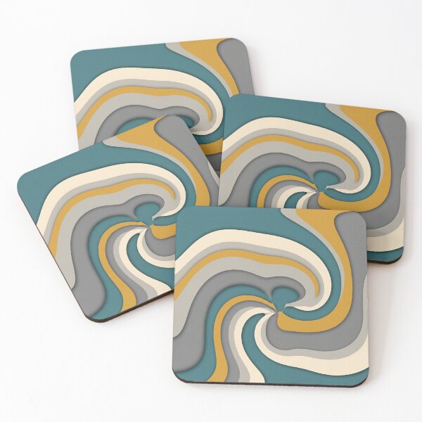 Item preview, Retro 70s Wave Abstract Swirl designed and sold by Owcomm.