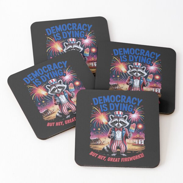 Item preview, Democracy Is Dying: Patriotic Satire With Fireworks, Popsicles, And Existential Dread designed and sold by elynne9.