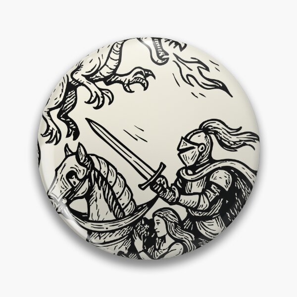 Item preview, Knight Protects the Princess – Dragonslayer  designed and sold by SteadyRolling.