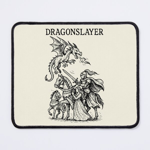 Item preview, Knight Protects the Princess – Dragonslayer  designed and sold by SteadyRolling.
