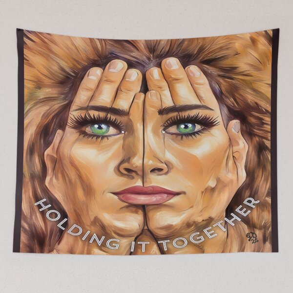 Item preview, Holding It Together – Surreal Portrait of Pressure designed and sold by gleefulme.