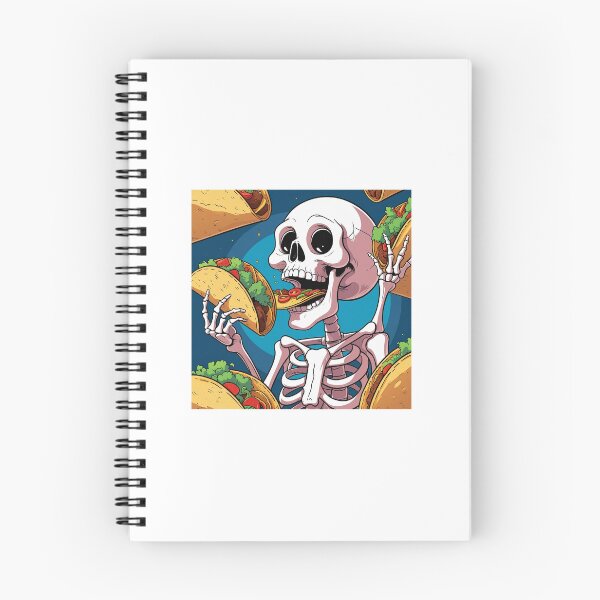 Item preview, Skeleton Eating Tacos designed and sold by ElmoEscobar.