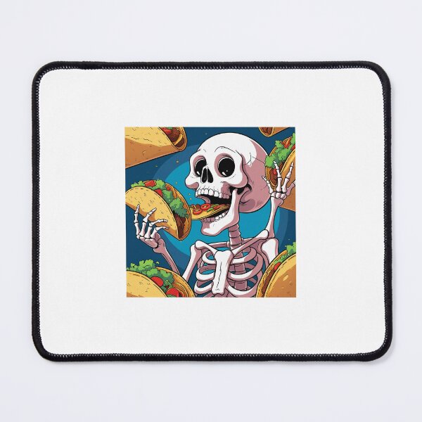 Item preview, Skeleton Eating Tacos designed and sold by ElmoEscobar.