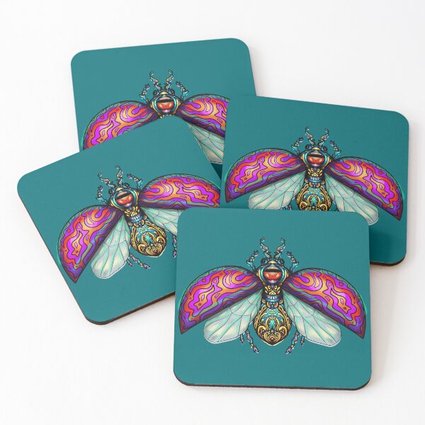 Item preview, Beetle Vivid Golden designed and sold by MoxxiFoxxy.