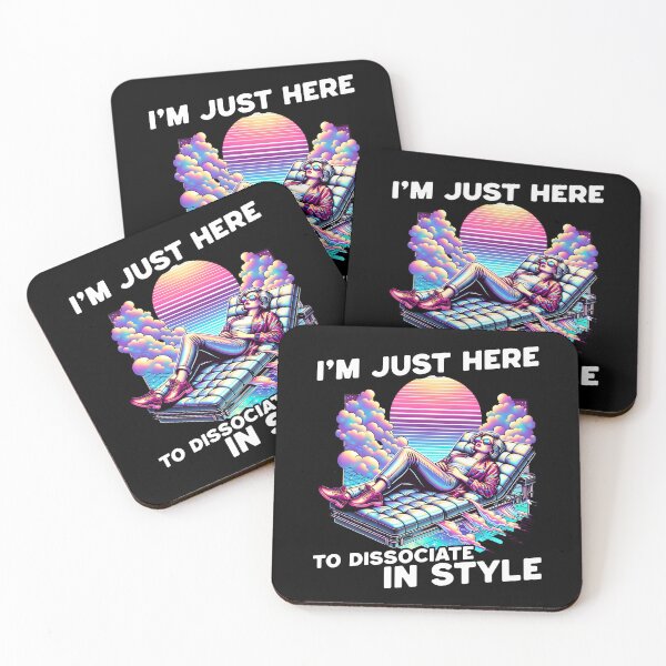 Item preview, I’m Just Here to Dissociate in Style - Vaporwave Space Escape designed and sold by KZbubble.