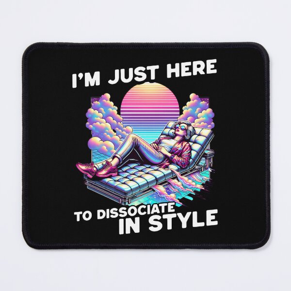 Item preview, I’m Just Here to Dissociate in Style - Vaporwave Space Escape designed and sold by KZbubble.