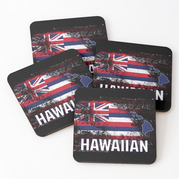 Item preview, Hawaiian islands with flag designed and sold by J Uila.