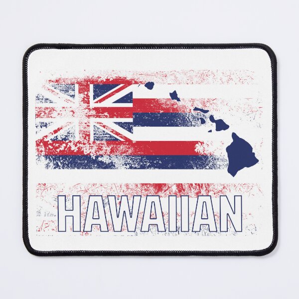 Item preview, Hawaiian islands with flag designed and sold by J Uila.