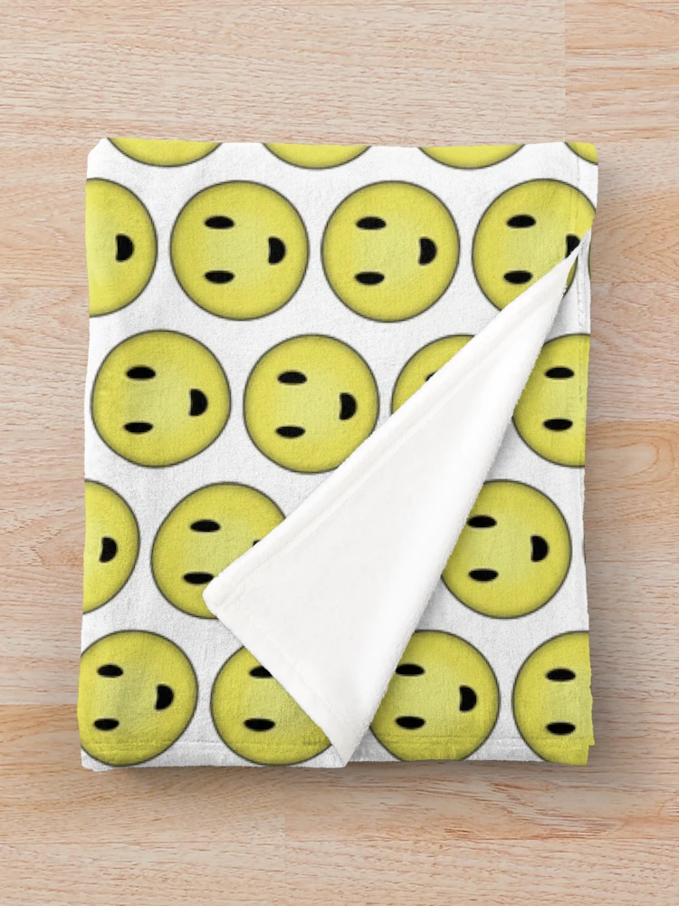 Aperçu 3 sur 6. Plaid avec l'œuvre Smiley créée et vendue par RazyCe.