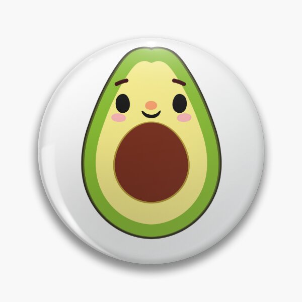 Item preview, Kawaii Avocado Sticker – Cute and Happy Green Fruit Design designed and sold by Blueprint&co.