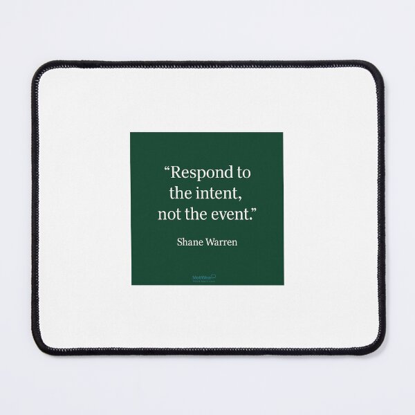 Item preview, Respond to the Intent (green) designed and sold by MotiWear: Think It. Wear It. Live It..