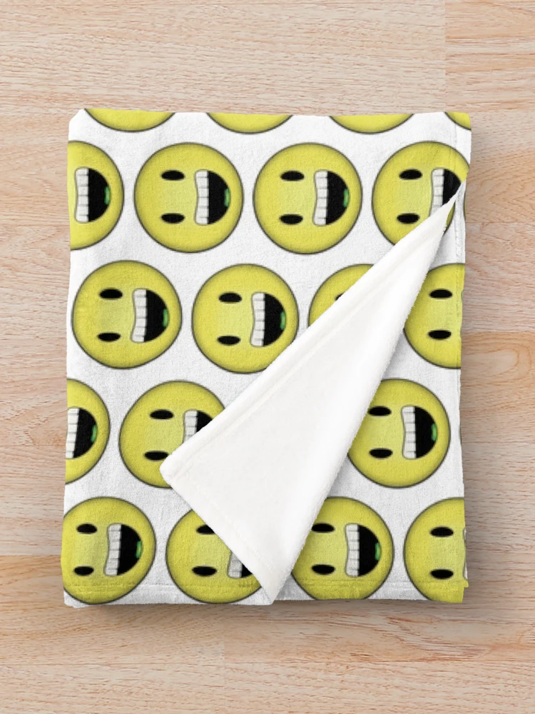 Aperçu 3 sur 6. Plaid avec l'œuvre Smiley créée et vendue par RazyCe.