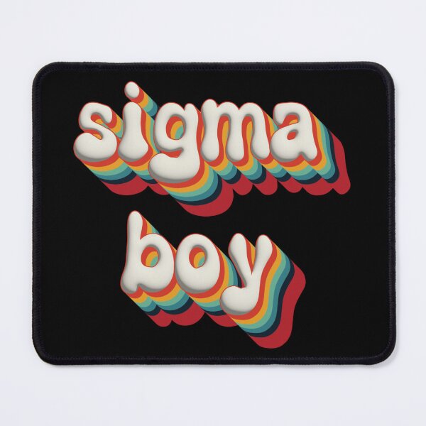 Item preview, Sigma Boy 3D Text – Bold Colorful Typography Design for for all the sigma boys out there designed and sold by EmeraldeaDesign.