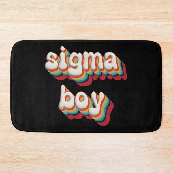 Item preview, Sigma Boy 3D Text – Bold Colorful Typography Design for for all the sigma boys out there designed and sold by EmeraldeaDesign.