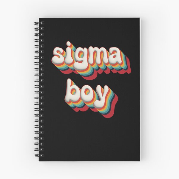 Item preview, Sigma Boy 3D Text – Bold Colorful Typography Design for for all the sigma boys out there designed and sold by EmeraldeaDesign.
